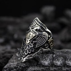 İslam Usta Tasarımı Kemankeş Zihgir Model Gümüş Erkek Yüzük (925 Ayar) - Thumbnail
