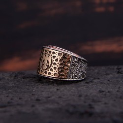 Tamtur Selçuklu Modeli Gümüş Yüzük - Z3066 - Thumbnail